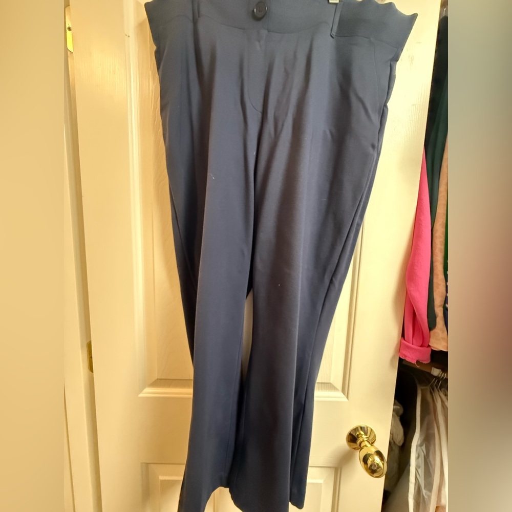 Betabrand Women’s Navy Dress Pants